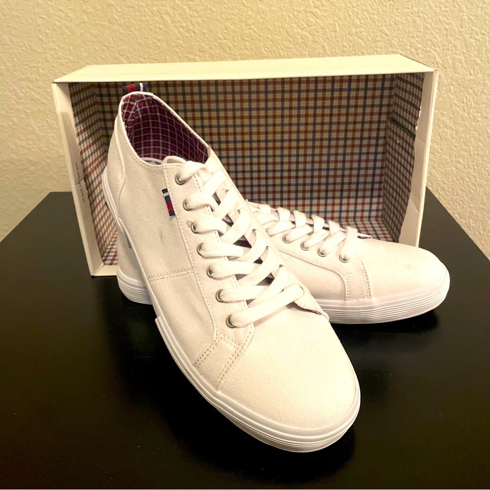 Ben Sherman White Canvas Shoes 11.5 M